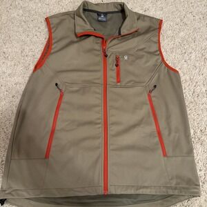 Little Donkey Andy Vest Men's XL Khaki Water Repellent Softshell E71